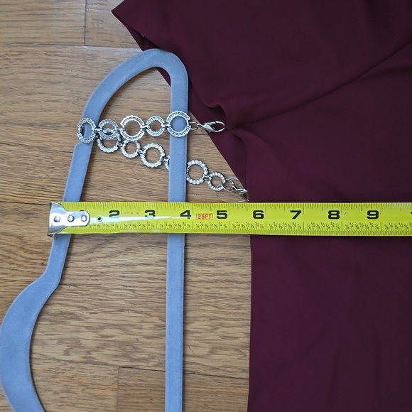 BOLD ELEMENTS BRAND WOMEN'S BURGUNDY LONG SLEEVE OFF THE SHOULDER TOP SIZE LARGE - Picture 10 of 16